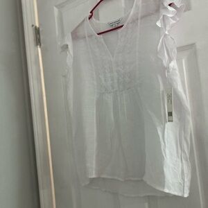 Counterparts White Embroidered Blouse